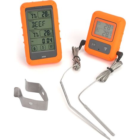 Thermomètre numérique à double sonde pour cuisson, viande et aliments - Affichage digital TS-TP20 (1/5)