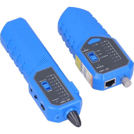 Détecteur de câbles réseau NF-168V, lumière rouge 650 nm, anti-interférences, PoE, Ethernet CAT5/CAT6 (1/5)