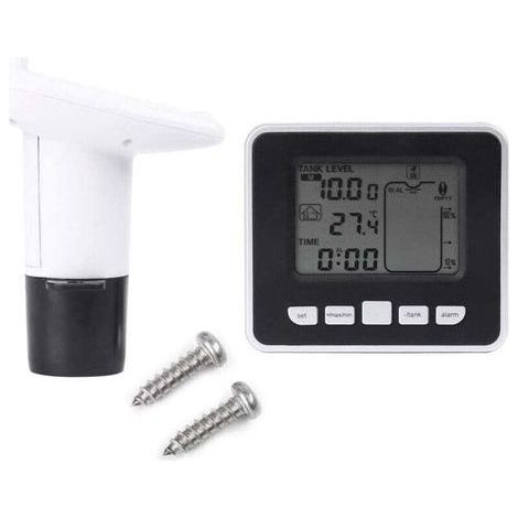 Ultraschall-Wasserstandssensor mit Sonde für Brunnen – Tanktiefensensor mit Temperaturanzeige und 3,3-Zoll-LED-Bildschirm (1/5)
