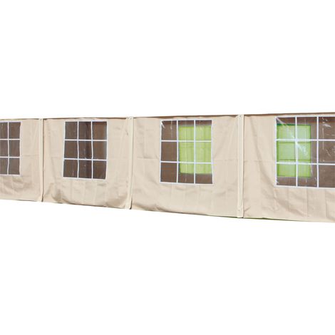 Set Teli Laterali per Gazebo Big Royal YF5005S Bianco