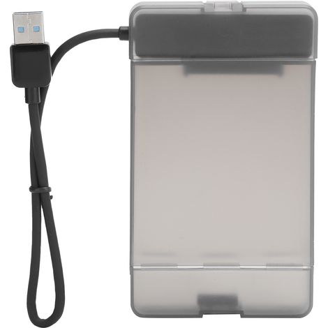 Boîtier Disque Dur Externe USB 3.0 - Compatible SATA 2.5 Pouces - Pour SSD et HDD - Plug and Play - 1 Pièce (1/5)