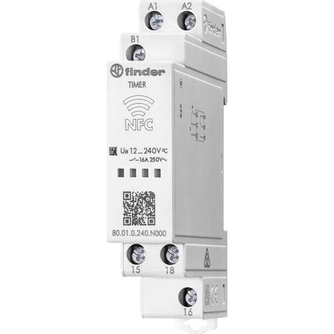 Finder 80010240N000 80.01.0.240.N000 Relè temporizzato Multifunzionale 1 pz. Intervallo di tempo: 2 s - 24 h