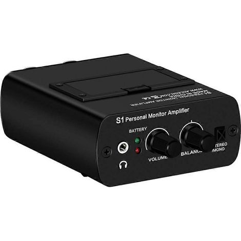 Amplificateur de casque de monitoring sans fil S1, amplificateur intra-auriculaire, système IEM, professionnel pour les performances scéniques – Prise UE - JBMEDIA (1/4)