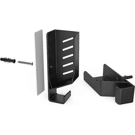Support mural universel pour ordinateur portable avec boîtier de câble et crochet de gestion des câbles intégré pour ordinateurs portables, MacBook et boîtiers TV (1/5)