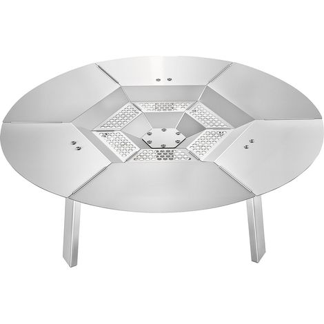 Déflecteur de Chaleur pour Foyer Solo Stove Bonfire 63,5 cm, Diffuseur de Chaleur Rond pour Brasero Bois, Acier Inoxydable 304, Pare-chaleur de Brûleur Amovible, pour Camping Cuisiner Plein Air (1/5)