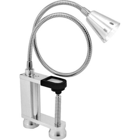 Lampe de barbecue à LED réglable sans fil, lumière magnétique extérieure à col de cygne avec pince de table pour gril et 2 aimants robustes (1/5)