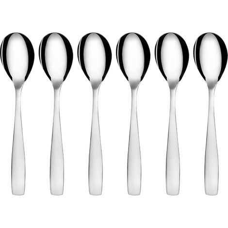 Lot de 6 cuillère à café, acier inoxydable, longueur 10,5 cm, sans nickel, compatible lave-vaisselle, usage domestique et professionnel (1/5)