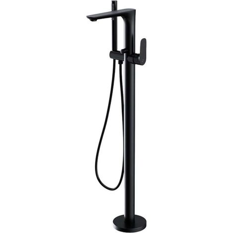 Cersanit Crea - Mitigeur de baignoire pour montage au sol, avec corps d´encastrement, noir S951-308 (1/2)