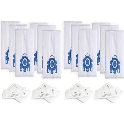 12 vacuum cleaner replacement bags 4 filter sets for Miele HyClean 3D Efficiency GN Classic C1 YMYNY