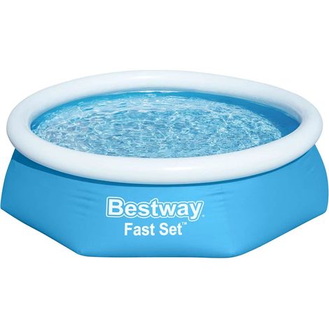 Fast Set Inflatable Swimming Pool Round 244x61 cm 57265 Bestway