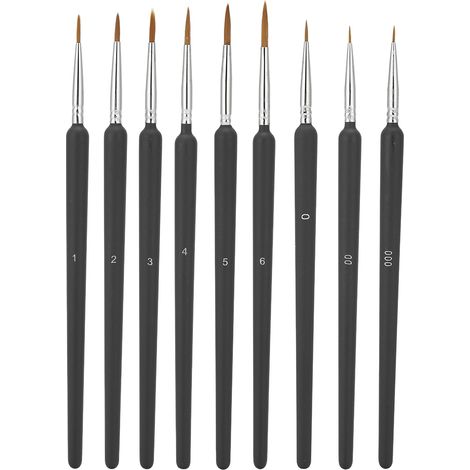 Ensemble de Pinceaux de Peinture Professionnels pour Miniatures - Kit Artiste Débutant et Enfants (1/5)
