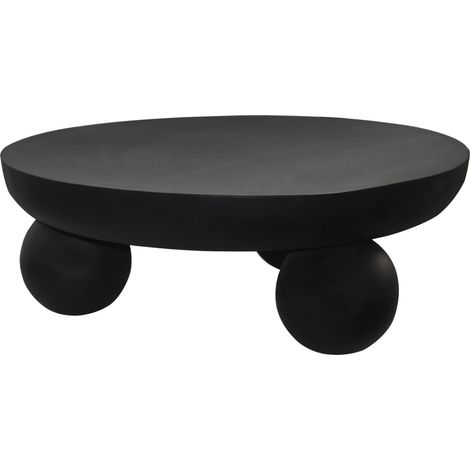 Table basse en métal - Noir - SILIDA (1/2)