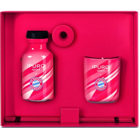 ipuro x FC Bayern München Raumduft-Set 50 ml + 50 g Kerze Diffuser