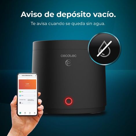 Fontaine automatique pour animaux with capacity de 2.5 litres, including filter and wifi control conwithreminders de cleaning and empty tank. (1/3)