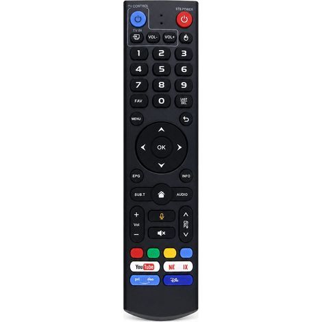 Infrarot-Fernbedienung mit Hintergrundbeleuchtung und Lernfunktion, kompatibel mit VSeeBox V3 und V5