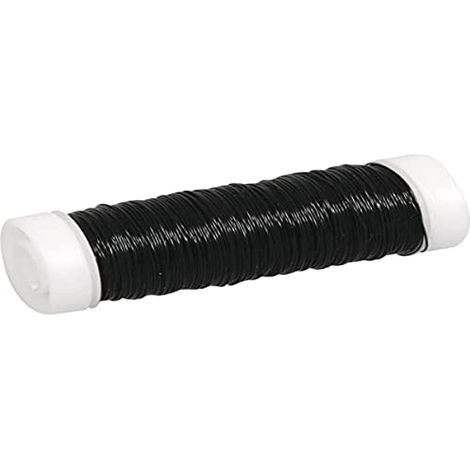 Rayher Filo Metallico per Bigiotteria, Nero, 0,30 Mm Ø, Rotolo 50 M, 2405501 (1/2)