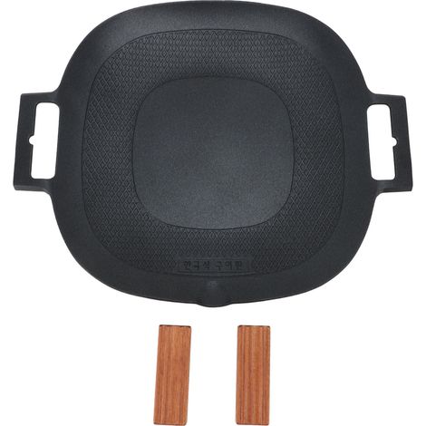 Poêle à barbecue antiadhésive, uniforme multifonctionnel, cuisinière chauffante pour Camping en plein air (1/5)