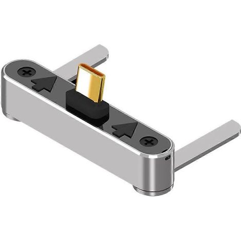 Support de charge rapide avec adaptateur USB-C 240 W, support de téléphone en alliage d'aluminium, adaptateur de support pour transmission de données audio/vidéo 8K 60 Hz 40 Gbit/s (1/5)