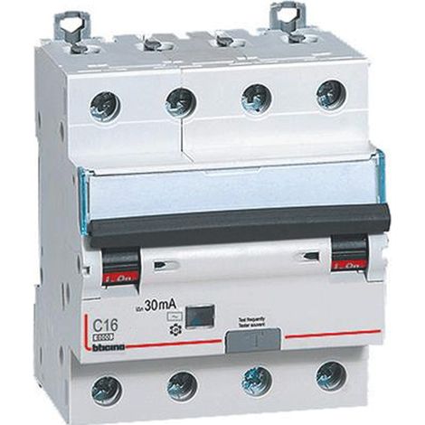 Interruttore Magnetotermico Ac 4P 16A6Ka 30Ma (Bticino Cod. Gn8843Ac16) (1/2)