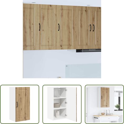 Holzschrank - Küchenschrank Artisan-Eiche 40 x 31 x 80 cm Holzwerkstoff (1/5)