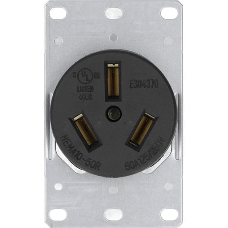 Prise de courant domestique standard américaine à 3 broches 50 A 125 V/250 V NEMA 10-50R (1/5)