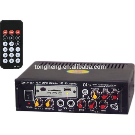 TrAdE Shop Traesio - Amplificatore Audio Stereo Mp3 Usb Sd Card Radio Fm 50w 2 Ingressi Rca Ma-007 - (1/2)