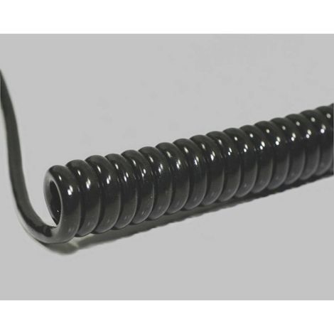 BKL Electronic 1506305 Cavo a spirale Li12YD11Y 1200 mm / 4800 mm 4 x 0.50 mm² Nero 1 pz.