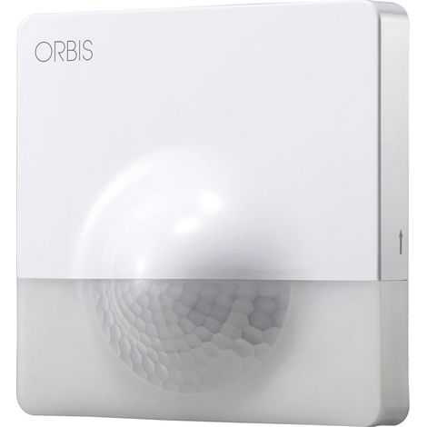 ORBIS Zeitschalttechnik OB131512 Aufputz PIR-Bewegungsmelder 200 ° Weiß IP55