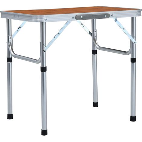 Mesa de camping plegable aluminio 60x45 cm vidaXL (1/5)