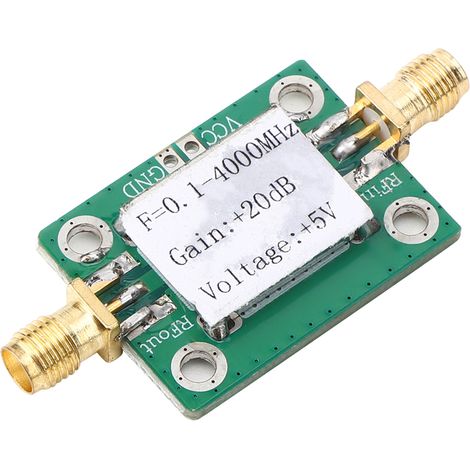 Amplificateur large bande 0.1-4000MHz 20dB faible bruit avec module micro-ondes RF AMP LNA (1/5)