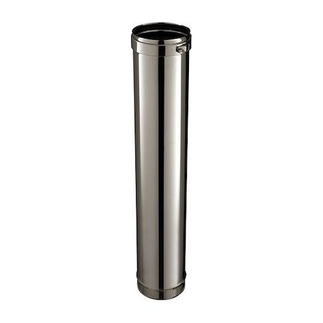 [JAMAIS UTILISE] Conduit de Fumée Tube Inox Droit Ø150mm POUJOULAT Condensor Longueur 1m - ED1000-150CD (1/2)