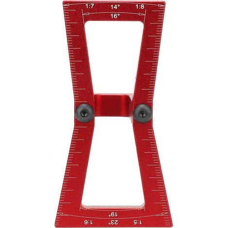 Righello a coda di rondine per la lavorazione del legno, righello a coda di rondine fai da te, marcatore a coda di rondine in legno, marcatore di giunzione, strumento guida calibro (1:5-1:7, (1/5)