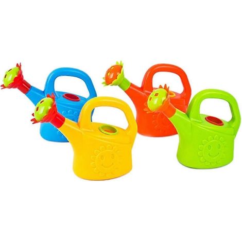 Lot de 4 arrosoirs en plastique pour poules, jardin, jeux, plage et bain pour enfants. (1/5)