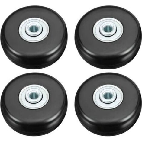 Roulette de valise 50mm – Charge lourde jusqu'à 51kg – Caoutchouc muet pivotant – Lot de 4 roues de rechange pour bagages (1/5)