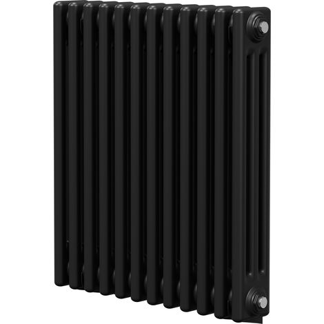Colore Colosseum Matt Black 600mm x 554mm Triple Panel Radiator (1/5)