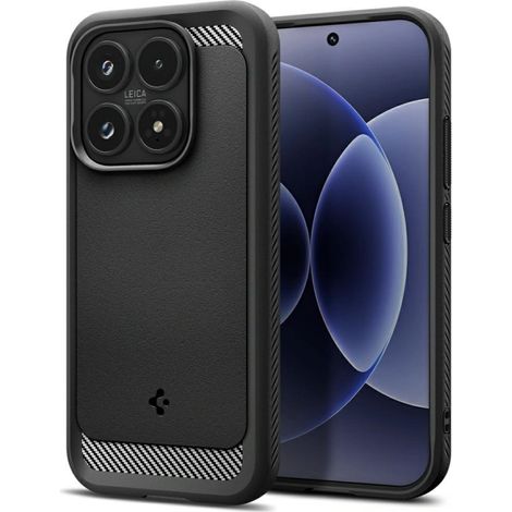 Funda Spigen Rugged Armor para Xiaomi 17 negra (1/5)
