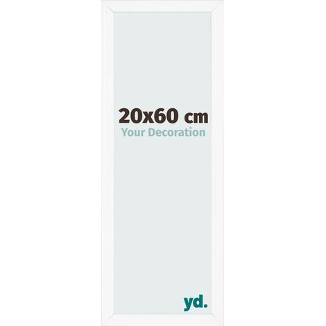 yd. - Cadre photo 20x60 - Blanc Mat - MDF - Bologna