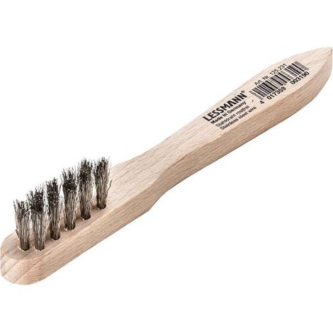 Lessmann 125.241 Spark Plug Brush 3 Row Stainless Steel Wire LES125241