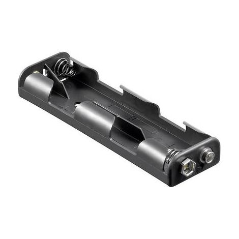 Support de pile 4x LR6 (AA) Goobay 11985 raccordement par empreinte pile 9V (L x l x H) 109 x 32 x 16.2 mm X39713 (1/2)