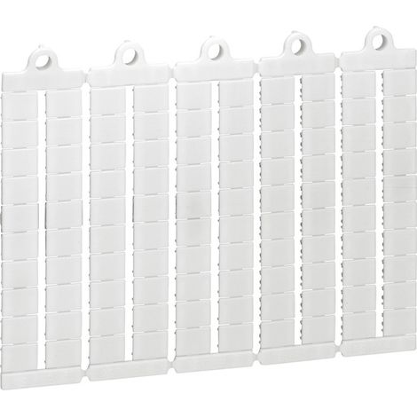Plaque de 100 repères prédécoupés vierges pour bloc de jonction viking 3 pas 8mm LEGRAND 039502