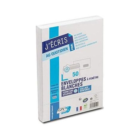 Enveloppe - GPV - EVERYDAY - C5 - Autocollante - 1 fenêtre - Pack de 50