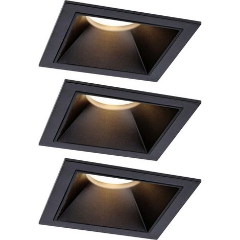 Paulmann 93125 Cole LED-Einbauleuchte 3er Set  LED  18 W Schwarz (1/5)