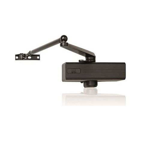 Assa Abloy 45111 564Plus Chiudiporta Aereo Forza Regolabile 2-5 Con Fermo Porta Battente Destra e Sinistra colore Nero