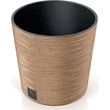 Furu runder Blumentopf aus Holz-Naturo, Mix, 17 l - PP-DFR300W (1/5)