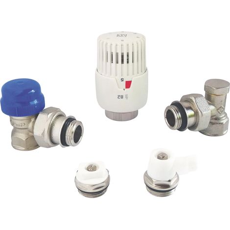 Kit avec tête thermostatique à dilatation de liquide