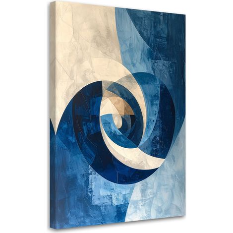 Stampe su Tela, Blu astratto moderno, 20x30 (1/5)