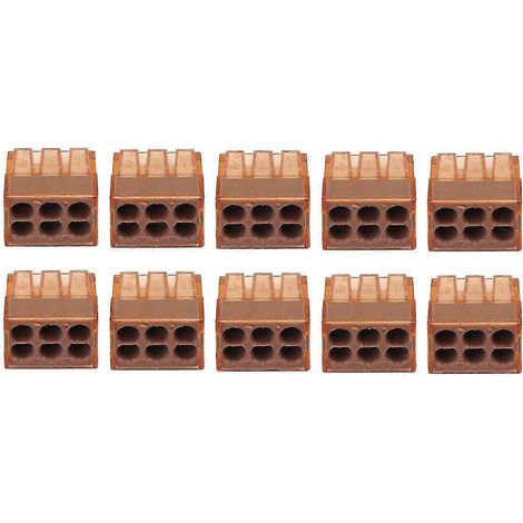 Connecteur Rapide à Fil PCT606, Lot de 10, 0.75-4.0mm², Borne de Jonction Électrique pour Câblage Industriel, Accessoire de Connexion (1/5)