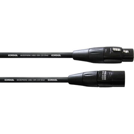 Câble de liaison XLR [1x XLR femelle - 1x XLR mâle] Cordial CIM5FM noir 5.00 m