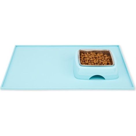 Trade Shop - HUNDE-KATZEN-NAPF-MATTE, WASSER-LEBENSMITTEL-TELLER-TABLETT, ANTI-SCHMUTZ-REINIGUNG -