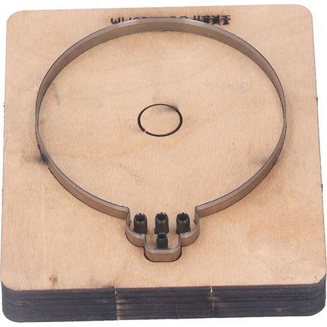 Matrice de découpe du cuir boule de noël, moule de découpe en acier allié haute densité pour l'artisanat de bricolage (1/5)